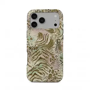Abstract Animal Print iPhone Case, Pastel Safari Tiger Leopard Boho Phone Cover, Abstract Animal Print Phone Cover