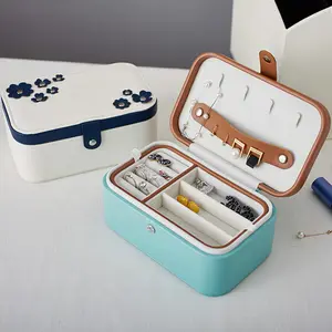Leather Jewellery Organiser Box, Creative Multi-Layer Portable Stackers, Ideal for Gift-Giving