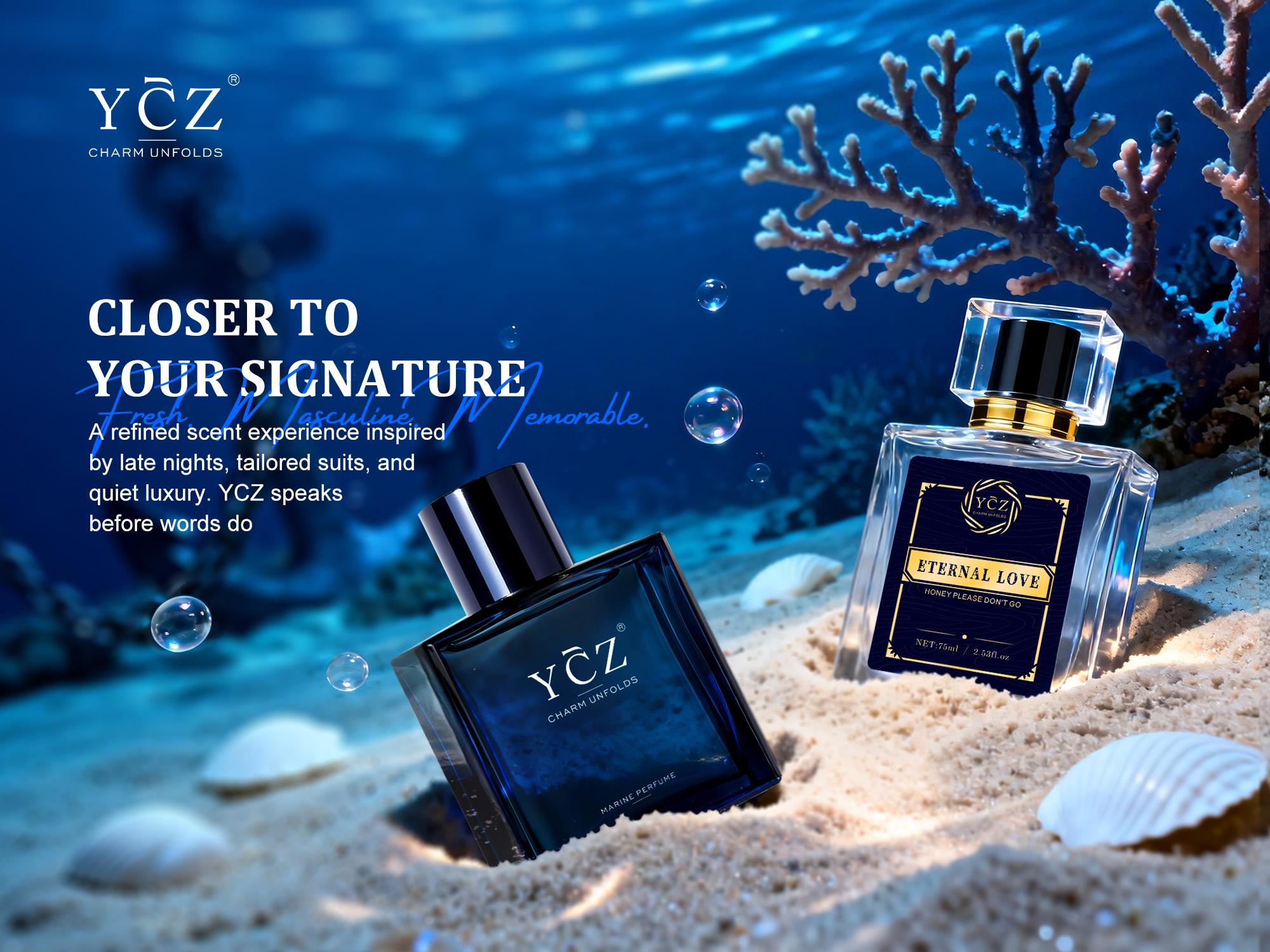YCZ Marine&Exotic Fougère Men’s Fragrance Duo Set | Midnight Marine 1.7oz & Eternal Love 2.6oz EDP, Fresh Marine Woody & Spicy Fougère Scent, Magnetic & Bold Captivating, Long-Lasting Cologne for Daily Wear, Date Nights, Parties & Evening Social Occasions
