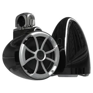 Wet Sounds 2) ICON 8 Fixed Clamp Tower Speakers - Pair Black