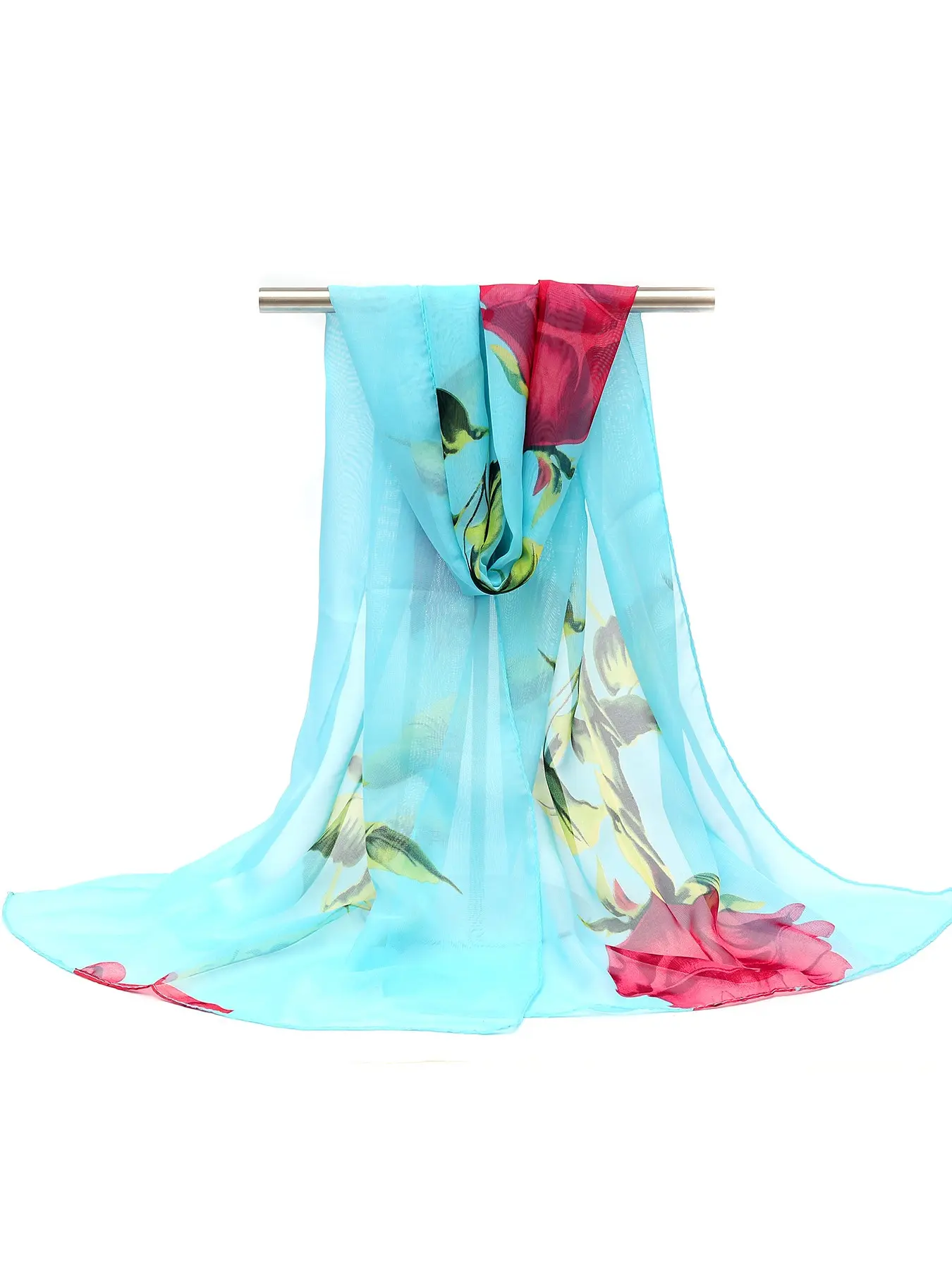 Women's Chiffon Shawl for Formal Evening Gowns, Elegant Soft Transparent Wedding Scarf for Brides, Fashionable Scarf and Shawl for Special Occasions