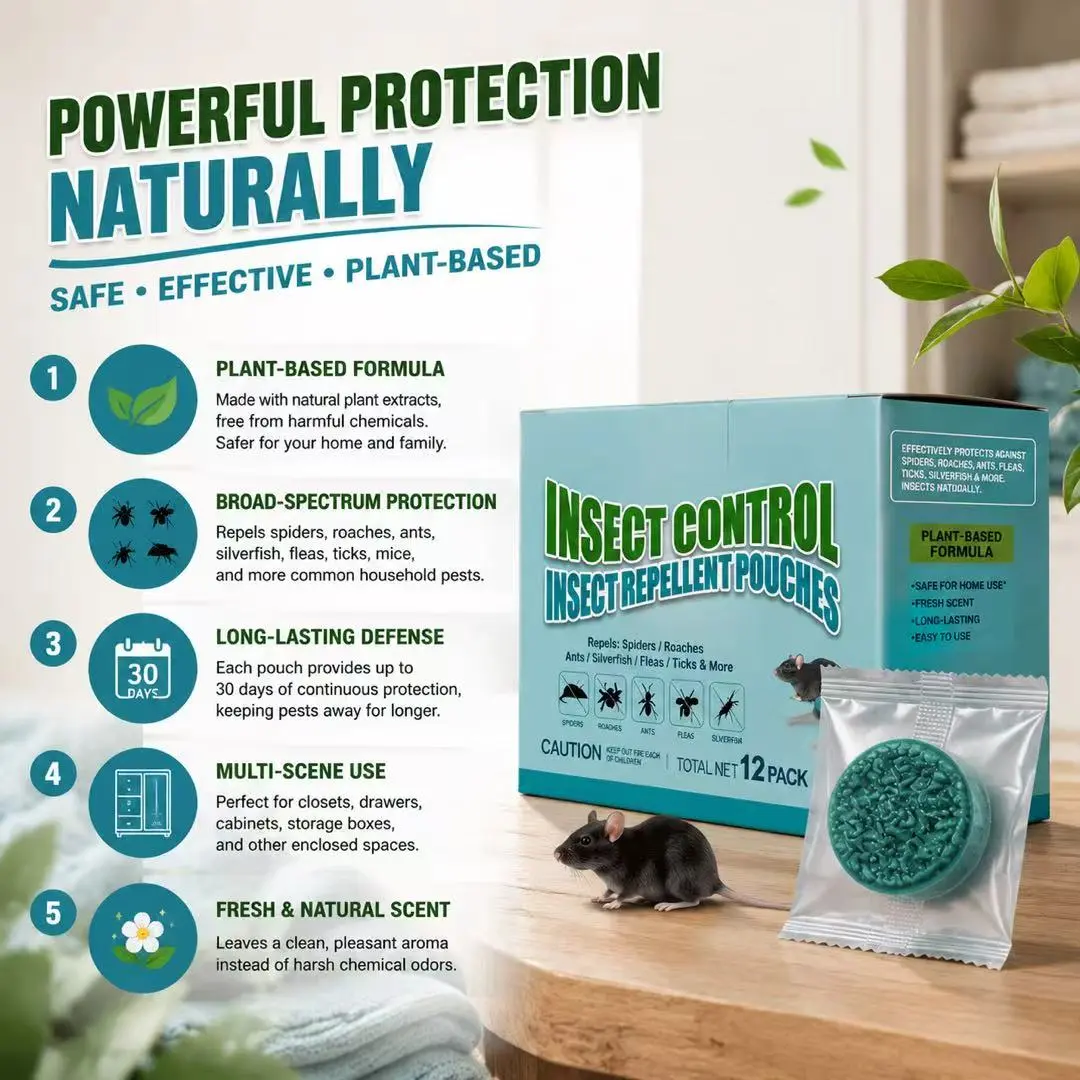 Aromatherapy Camphor Rodent-Insect Repellent - Strong Insect-Control, Rodent-Control for Indoor, Outdoor Warehouse, Car Engine Deworming Needs Household Odor Destroyer lent repel Rabbit and Deer Multi-Purpose