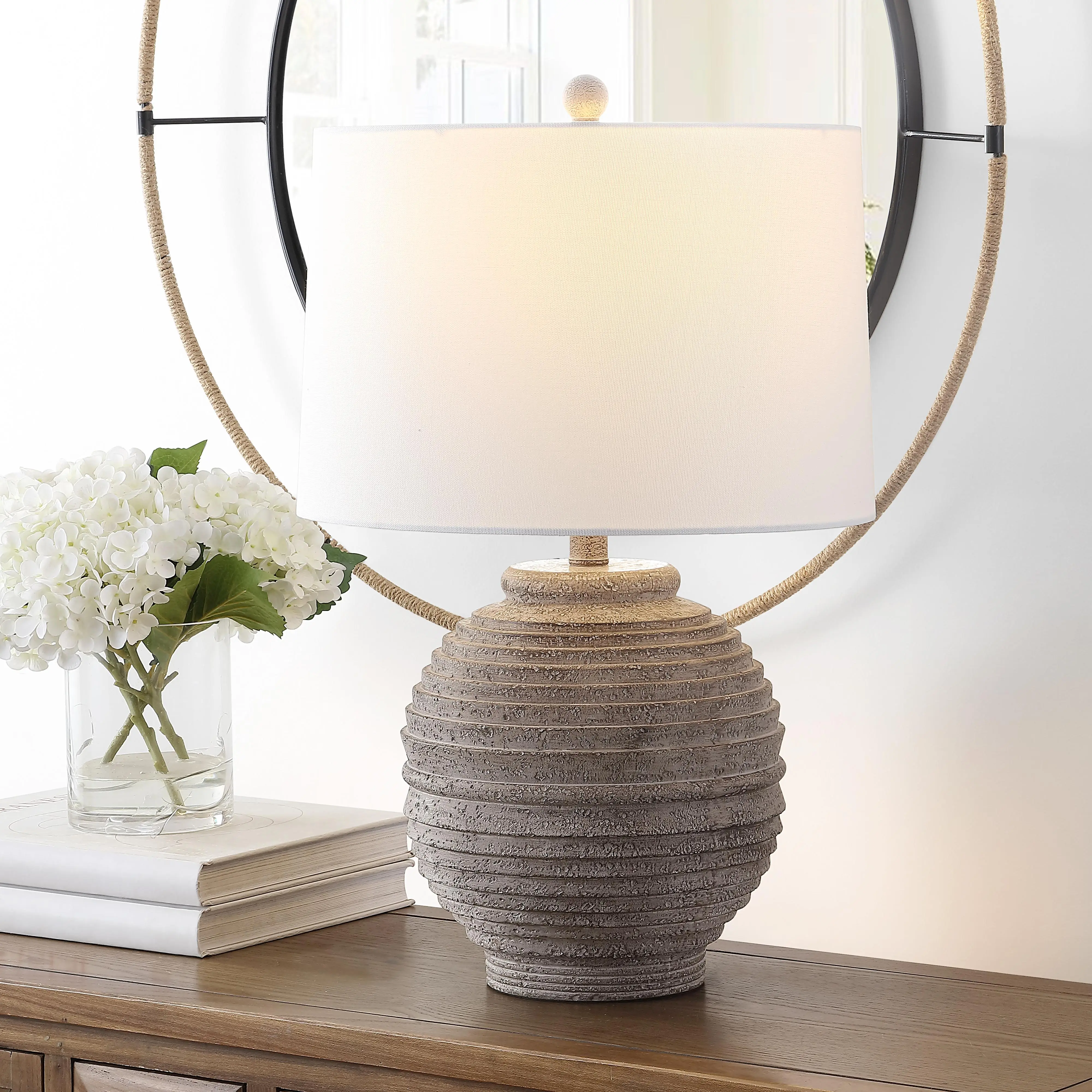 SAFAVIEH Lighting Pendri 24" Table Lamp, 24"