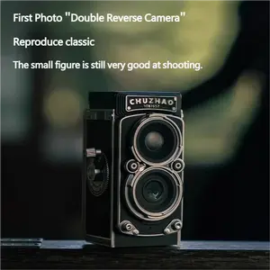 CHUZHAO Vintage Mini Digital Camera, Retro-Style Point and Shoot, 1080P Video & Photo Autofocus, Portable Compact Pocket Camera with 16GB Card for Beginners Teens Adults
