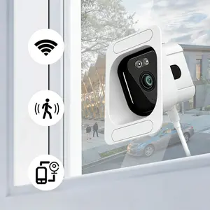 2K Wireless Window Camera ,2.4GHz WiFi,24/7 Recording Indoor Outdoor Security,2-Way Talk,PIR Motion Detection,IR Night Vision,IP Camera,Camera Systems,Indoor Camera for Window,Easy to Set Up,cloud storage,multi share,alarm push, Wireless Security Cameras