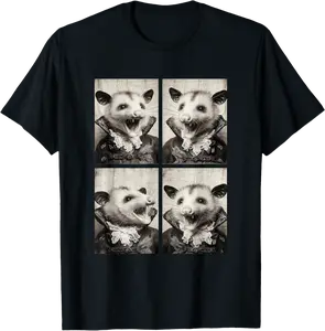 Cute Vampire Opossum Forest Animal Bat Costume Halloween T-Shirt - Nicolelebro Shop 20B0FP2PZJC5