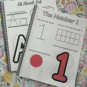 Trace, Write, Find or Color pages (Alphabet and Numbers) Preschool, Kindergarten