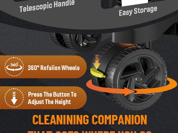 Electric Pressure Washer 5650PSI MAX 3.9GPM, 15 Level Adjustable Touch Screen, Anti-Tip 4 Wheels, Versatile Cleaning, with 4 Quick Connect Nozzles, 500ML Soap Bottle, Stainless Steel Lance, Total Stop System for Car Wash, Home, Patio Cleaning