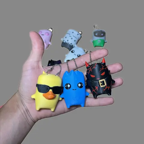 Gaming Blob Keychains - Override and Originals!