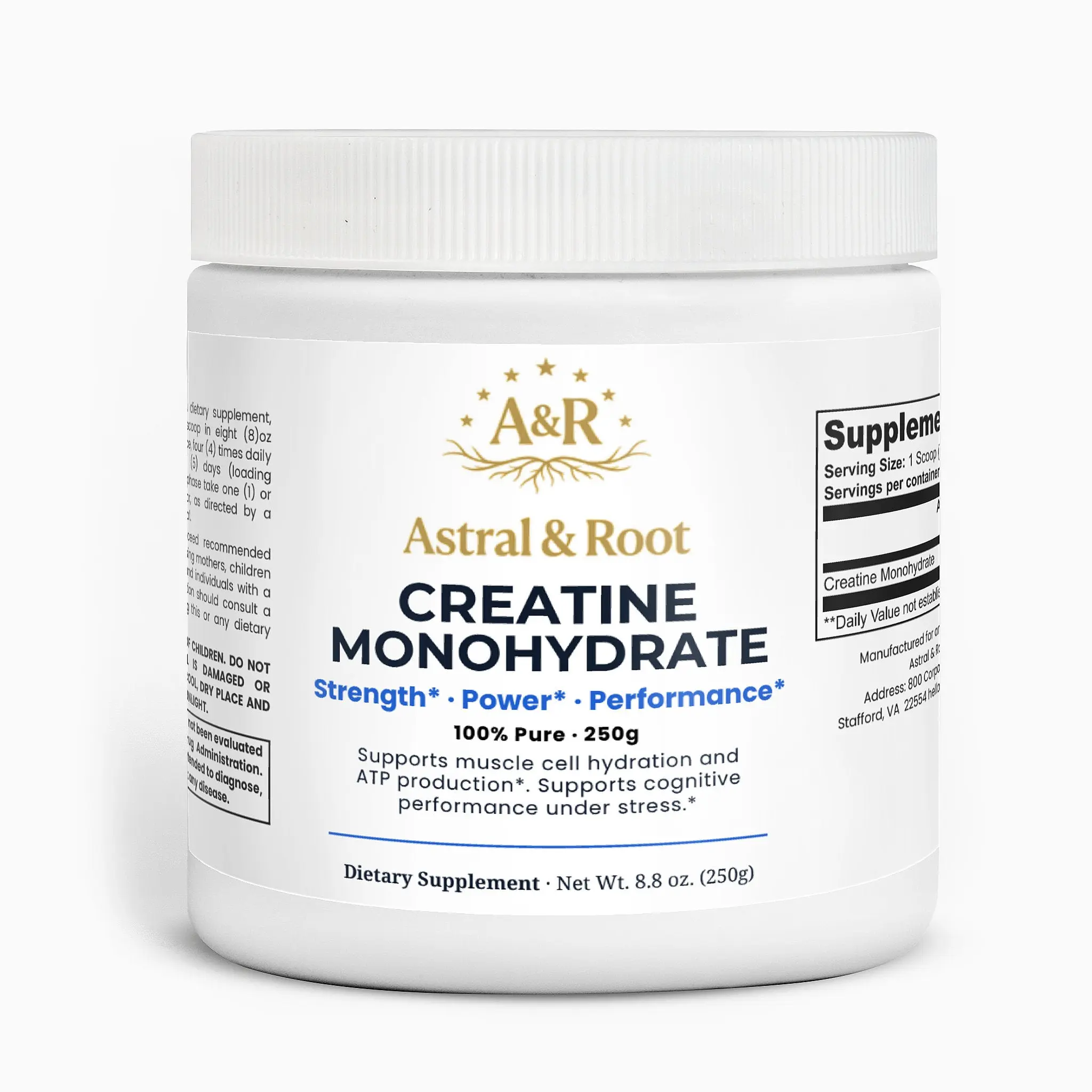 Creatine Monohydrate — Brain & Muscle Energy Support