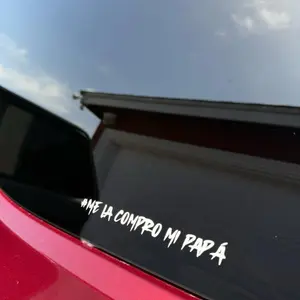 Me La Compro Mi Papa Window Vinyl Decal Sticker Vehicle Exterior Decoration