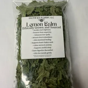Organic Lemon Balm Ethically Gown and Sourced Dried