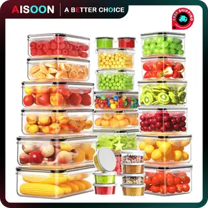 [LIMITED TIME DEAL] 40 Pcs Large Plastic Airtight Food Storage Container Set (20 Containers+20 Lids) Leakproof, BPA-Free, Labels&Marker, Kitchen Organization
