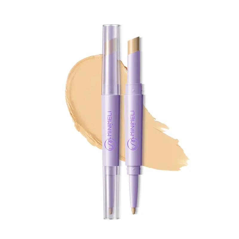 MINIMELI 01 Light Natural Always-on Full Coverage Concealer Stick, Waterproof, Long-Lasting, Moisturizing Cosmetic for Acne-Prone & Sensitive Skin, Multi-Use Color Correcting Makeup for Flawless Finish, Moisturize