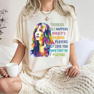Thunder Only Happens Shirt, Stevie Nicks Inspired Vintage Music T-shirt, Music Sweatshirt