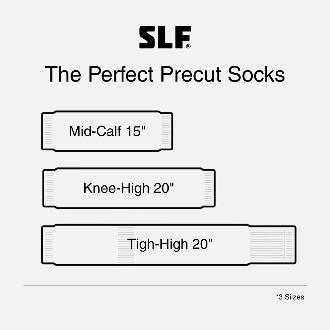 SLEEFS Pre Cut Premium Socks - Multiple Colors - Premium Nylon & Spandex Blend for Moisture-Wicking & Compression - Adult Sizes - Machine Washable for Comfort & Performance - Ideal for Athletes