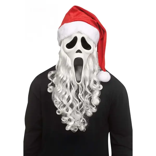 Adult Ghost Face Santa Costume Mask