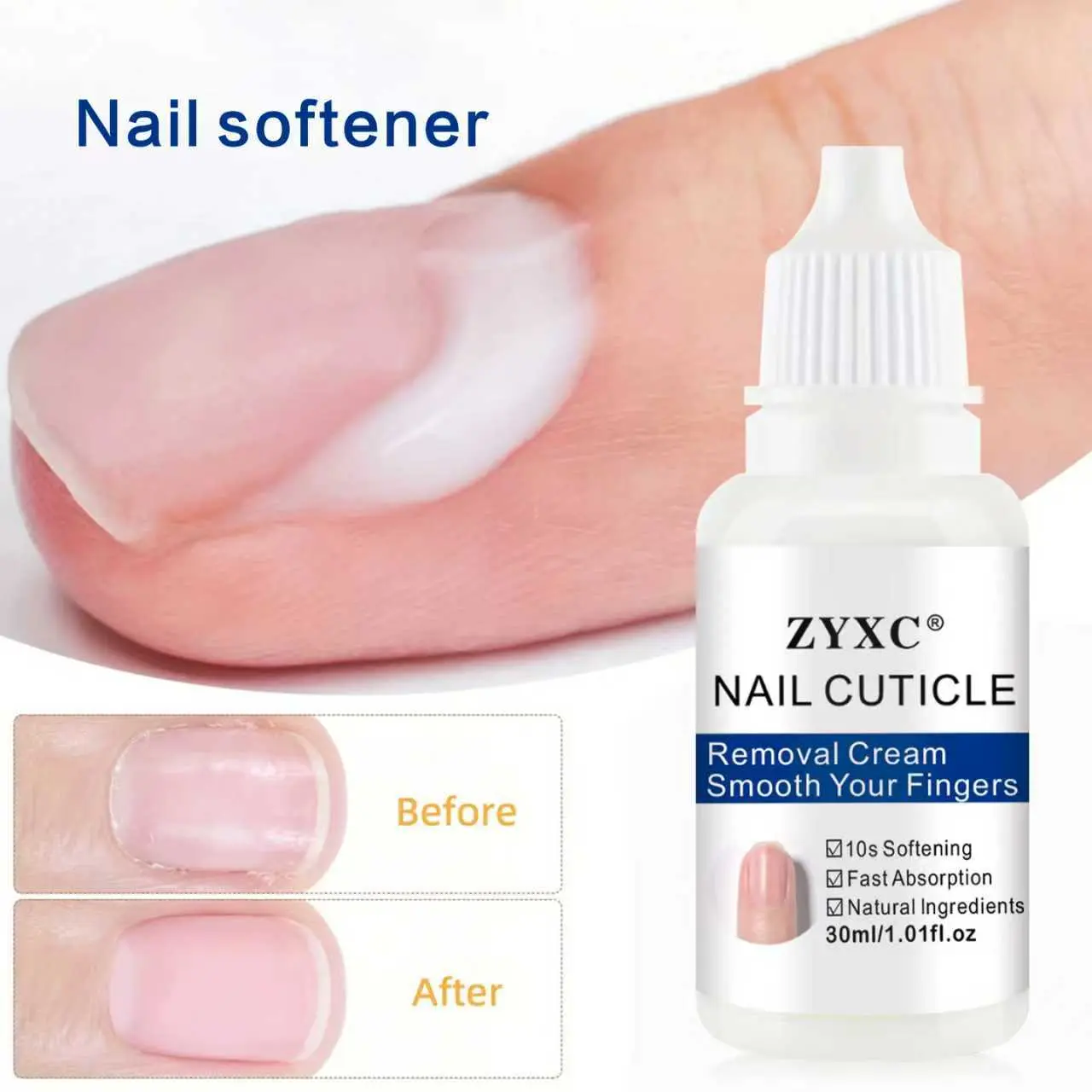 30ML Cuticle Softener & Moisturizer, Gentle Alcohol-Free Formula, Essential Nail Care Tool, Salon-Quality Manicure Effect, Moisture, Cuticle Oil, Cuticle Care Serum, Cuticle Nourish, Nail Care Solution
