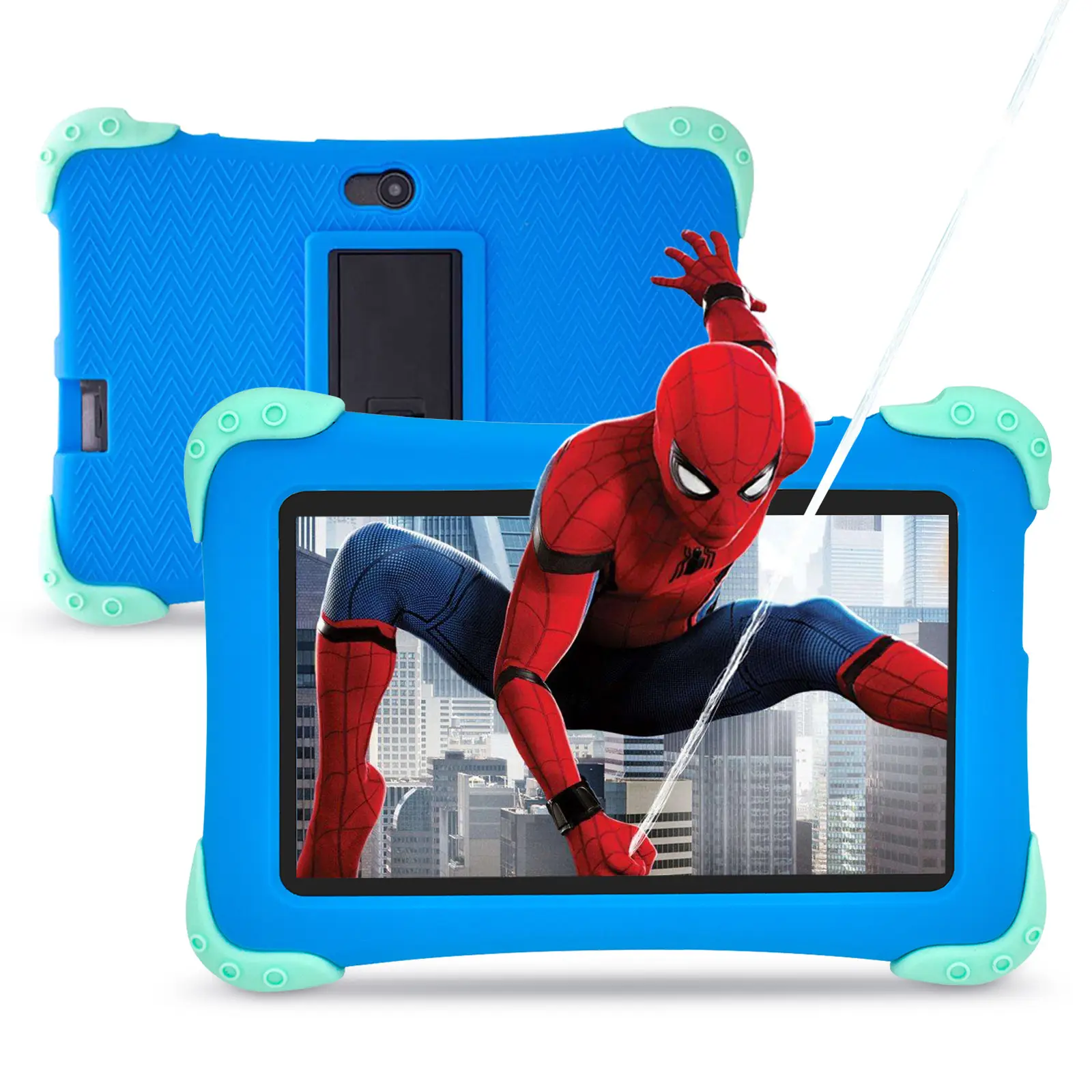 7-inch Android 12 Kids Tablet Kids Tablet for 2-13 year olds Quad-core 2+32GB WiFi Bluetooth Dual Camera Parental Controls with Drop Protection Case