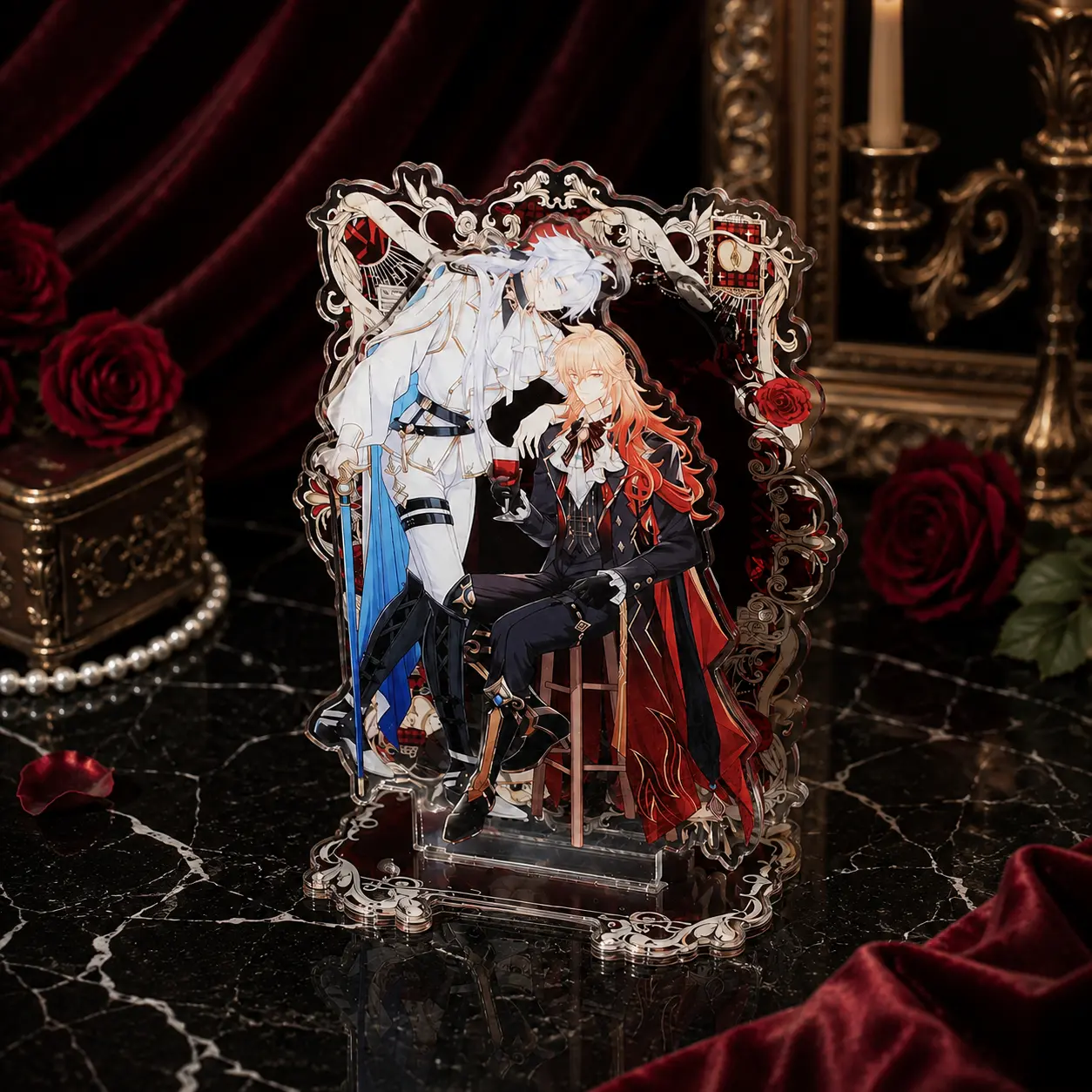 HSR Phainon & Mydei 2-Layer Acrylic Standee, Anime Collectible Figurine, Home Decor Desk Ornament