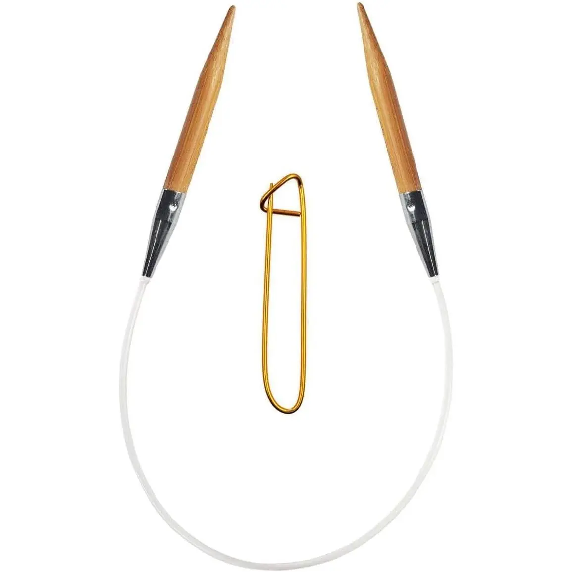 ChiaoGoo Bamboo 9-Inch, US 9 (5.5mm) Circular Knitting Needle | Bamboo Semi-Sharp Tips, Nylon Memory-Free & Swivel Cable, Smooth Metal Join, Easy-Grip, Stitch Holder Gift