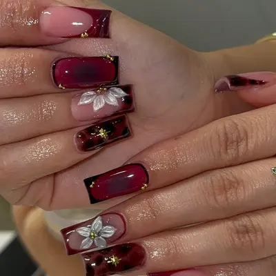 nail polish for burgundy dress What Color Nails for Burgundy Dress -