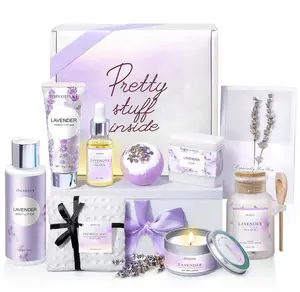 Gifts for Women Spa Gifts Baskets for Women Christmas Birthday Gifts Lavender Bath and Body Sets Mothers Day Gifts Relaxing Self Care Get Well Gift for Mom Her Girlfriends Sister Teacher Friends