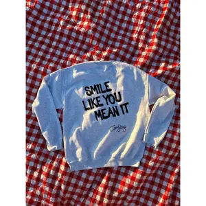 Smile Like You Mean It Crew Neck Sweatshirt