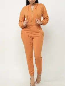 Thery Women's French Terry Tracksuit Set with Hoodie - Regular Fit - Comfort, Breathable Comfortable Clothing Everyday city girl Casual Womenswear two-piece matching  sets