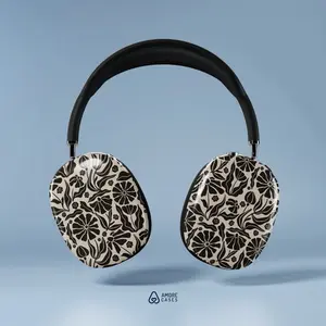 Boho Flowers AirPods Max Case Lightweight Hard Shell Cover Glossy Finish Snap On Protective Case AirPods Max Cover AirPods Max Accessories