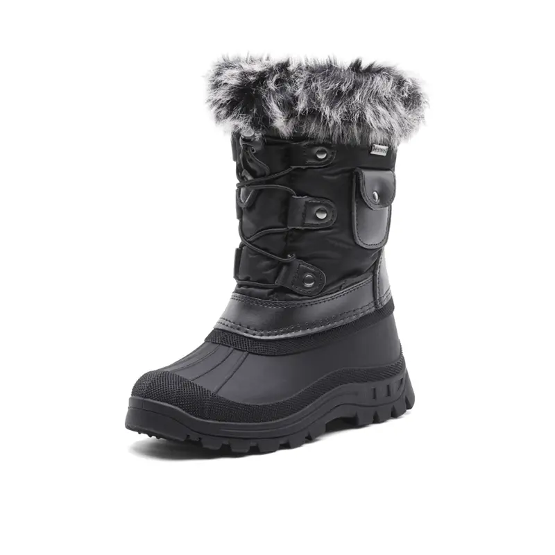 Dream Pairs Kids' Waterproof Winter Warm Snow Boots - Rubber Sole for Steady Steps, Waterproof for Snowy Splashes