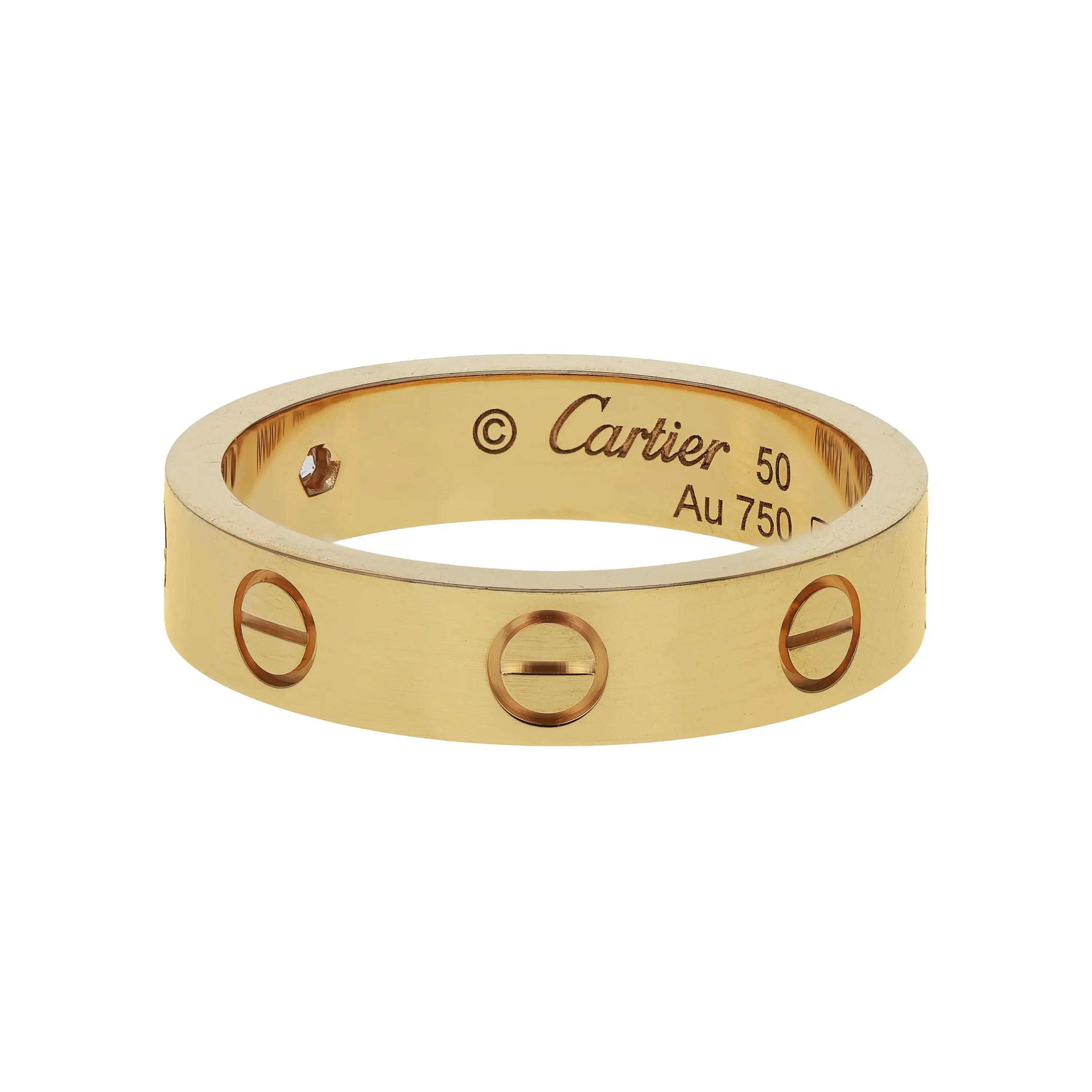 Pre-owned Cartier Love Ring Size 50