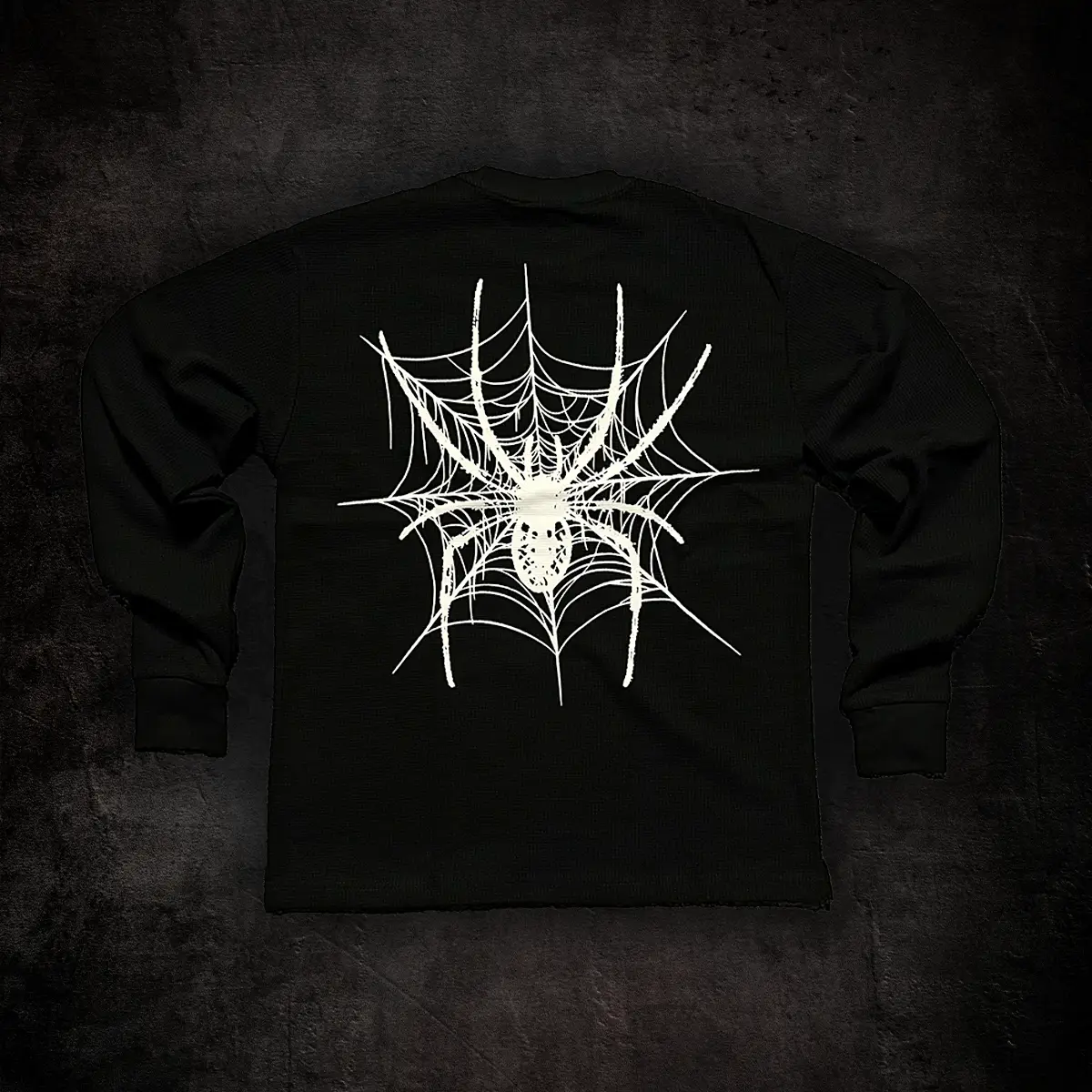 ARACHNID LONG SLEEVE THERMAL NOIR - MENS STREETWEAR KNIT MENSWEAR OUTFIT