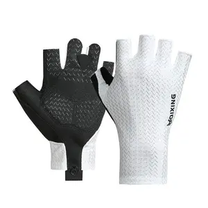 Unisex Cycling Gloves Summer Shockproof Anti-Slip Breathable Outdoor Sports Road Bike Gloves Half Finger Design