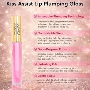 Kiss Assist - Lip Plumper - Hydrating + NO Burn For Gentle Lip Enhancement