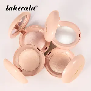 Lakerain Baked Highlighter Powder, Long-Lasting & Smudge-Proof, Weightless Silky Formula for a Natural Radiant Glow, Water-Resistant & Transfer-Resistant Makeup, 4 Shades for All Skin Tones, Radiant Shimmer