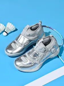 Men Women Badminton Shoes Casual Sports Sneakers Rotating Buckle No Tie Mesh Wear-Resistant Anti-Slip Indoor Outdoor Running Gym Shoes