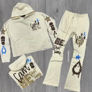 Rebel - Stacked Can’t Be Sweat Suit - Cream - 317 417