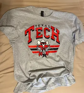 Vintage Texas Tech T-Shirt Unisex Football Tee - Graphic Tee for Fans, Comfortable Relaxed Fit, Official Tribute, Perfect for Casual Outings or Game Days