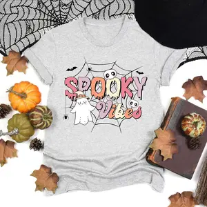 Spooky Vibes Shirt, Spooky Hippie Shirt, Spooky Season Shirt, Groovy Halloween Shirt, Retro Halloween Shirt, Halloween Costume Gift Unisex Tee spooky shirt snoopy shirt nurse halloween