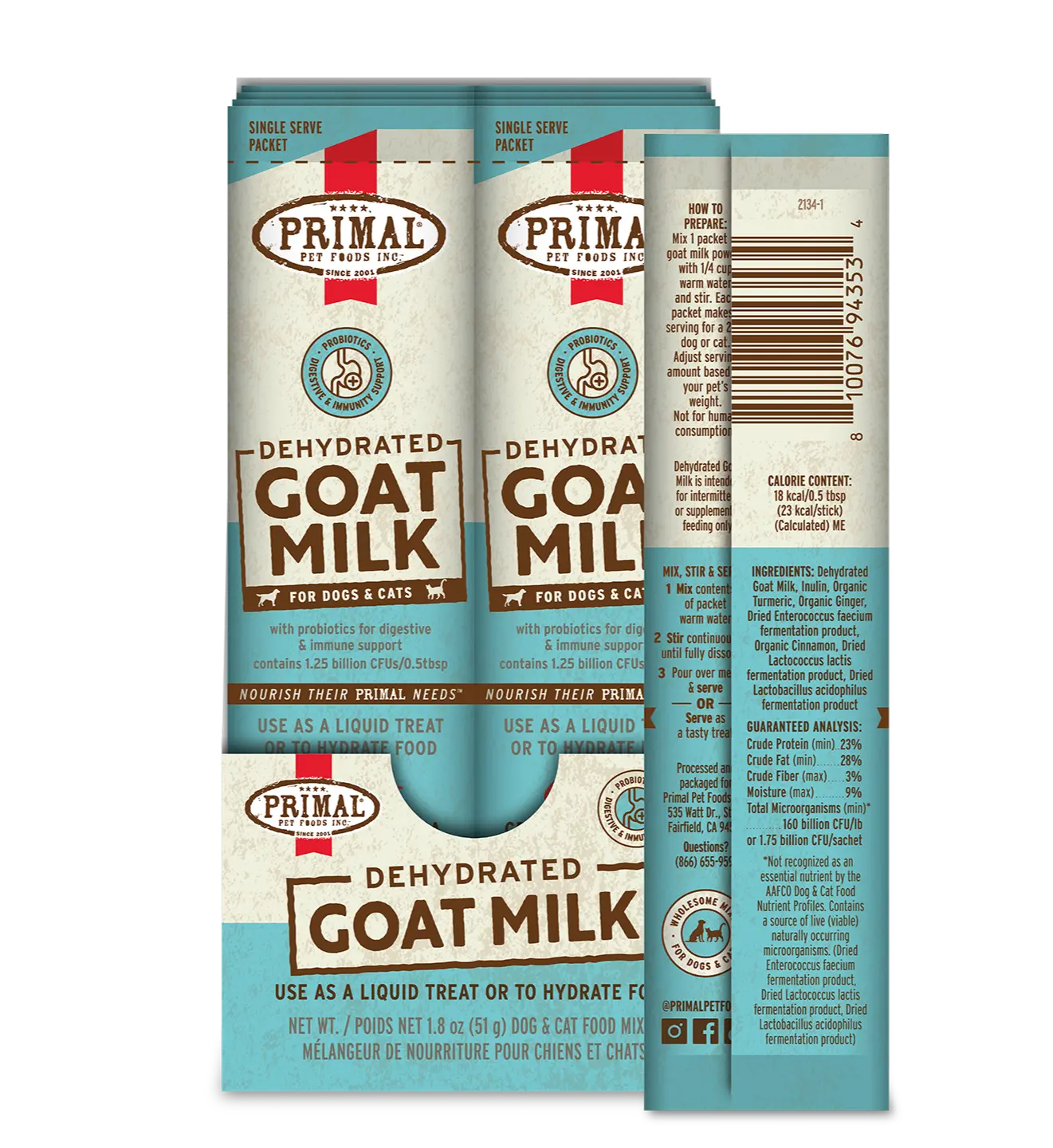 Dehydrated Goat Milk for Dogs and Cats - Sticks