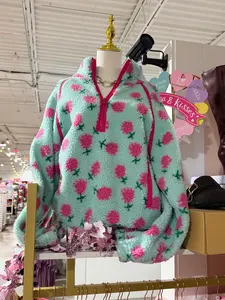 Floral Sherpa Pullover