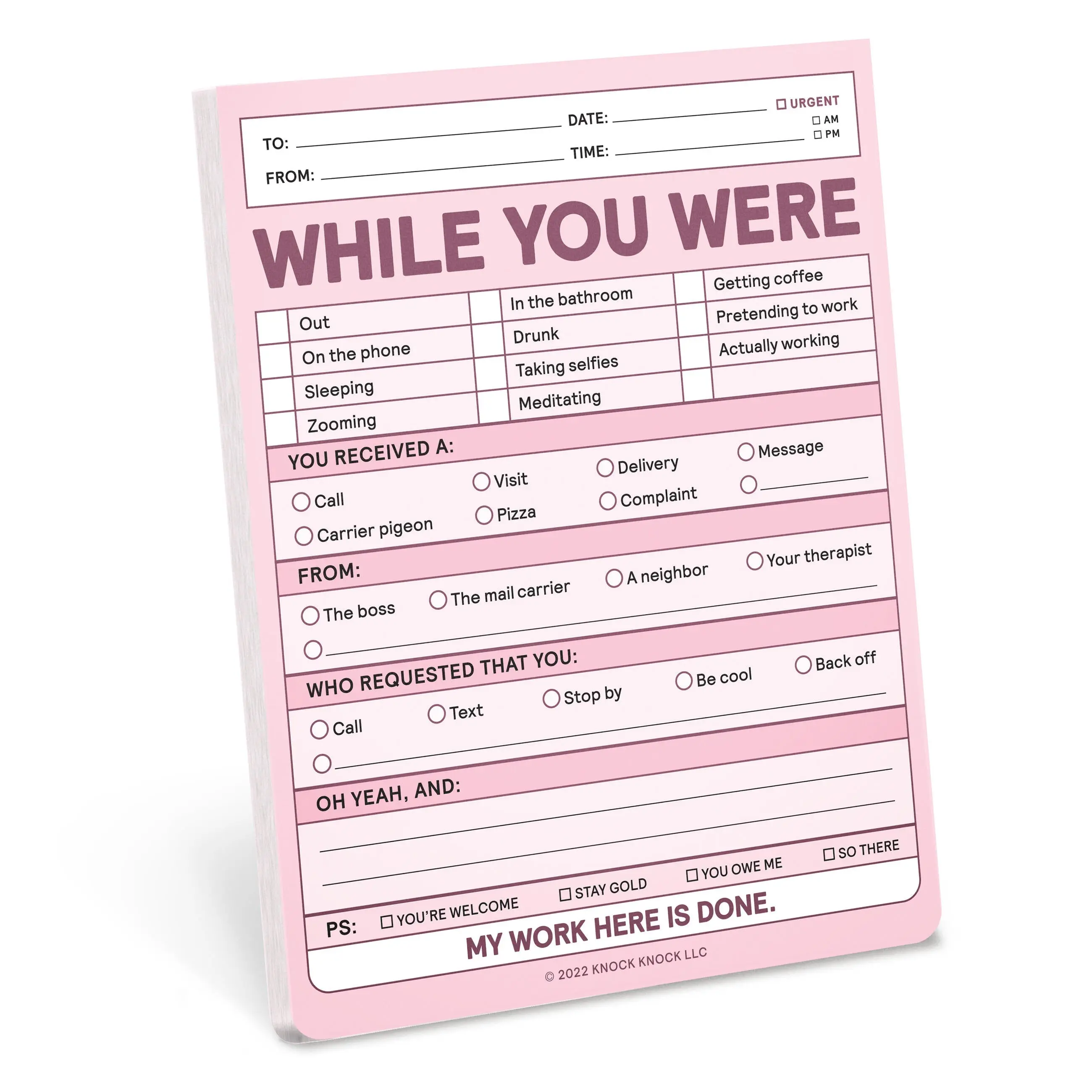 While You Were Nifty Note Pad While You Were Nifty Note Pad