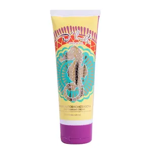 D'Luchi Self Tanner for Women - Sunless Tanning Cream with Collagen & Vitamin E for Dry Skin - Natural Bronzed Glow, Hydrating & Stain-Free - Cruelty & Paraben Free, 4 Oz