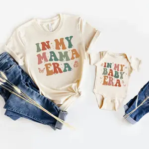 In My Baby Era, In My Mama Era Mommy and Me Shirts, Retro Mama and Mini Shirts, Matching Outfit, Trendy Baby Girl Bodysuit, Mom Daughter Tee