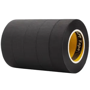 Wiring Harness Cloth Tape 5 Packs 3/4 Inch x 50 Ft Each  Fiber Wire Loom Wrapping Tape for Automotive Engine Electrical Protection (HC195)