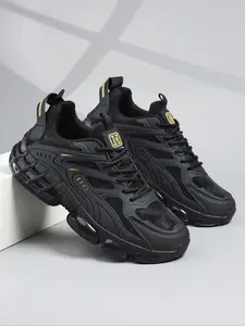 Men's Lightweight Athletic Running Shoes, Breathable Low-Top Sports Sneakers, Shock-Absorbing Rubber Sole, Casual Training Footwear