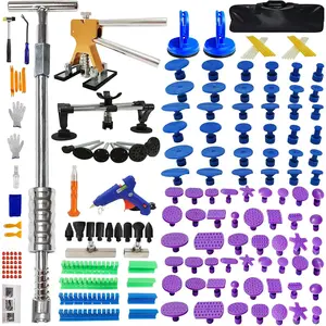 Big Size Anti-slip Slide Car Dent Removal Hail Damage Body Dent Removal Pulling Dings Remover Tools Kit (176pcs Slide Puller)