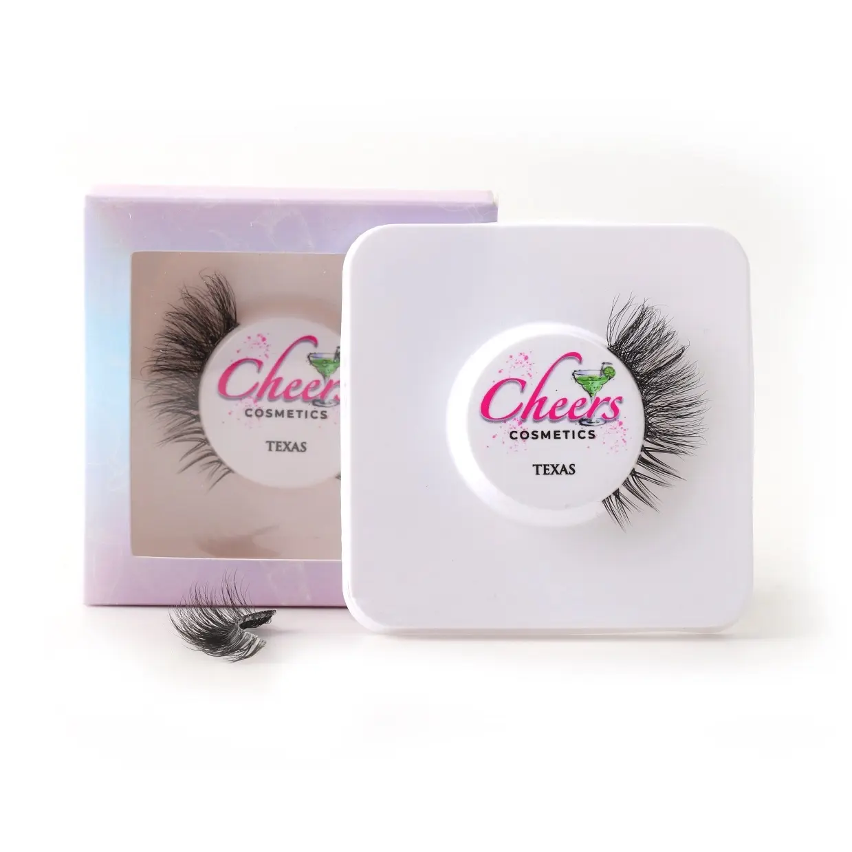 Texas Eyelashes - Black Cotton Eyeliner Effect Band for Realistic and Long-Lasting Eyelash Extensions Makeup Cosmetic Eyelashes Extensions