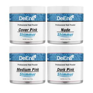 DeEnti 4 oz Shimmer Professional Acrylic Powder,  Non-Yellowing Self-Leveling Formula for Manicure Nail Art & Fake Nails Professional Quality Salon-Grade Shine 2 oz, 4 oz